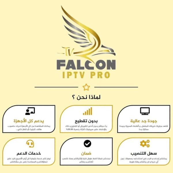 FALCON TV PRO - اشتراك فالكون لمدة سنة مستخدمين 2